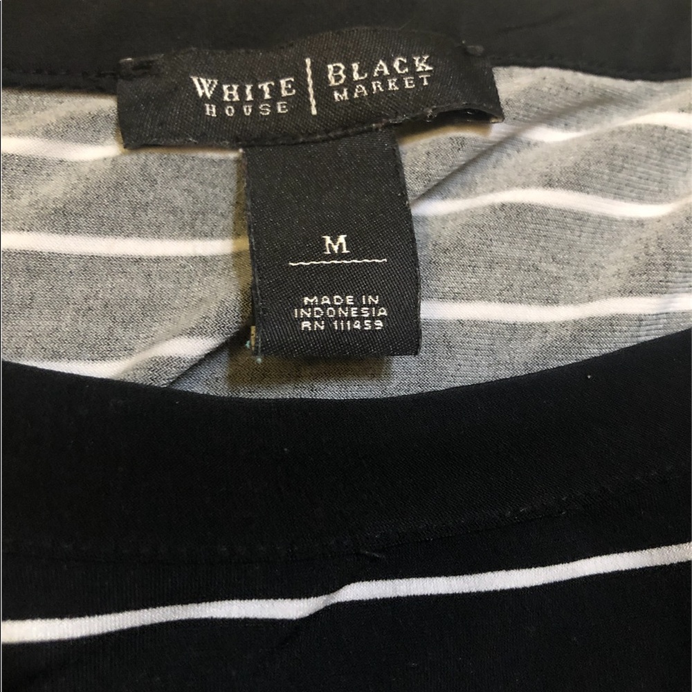 White House Black Market Striped Tunic Dress - Picture 3 of 4